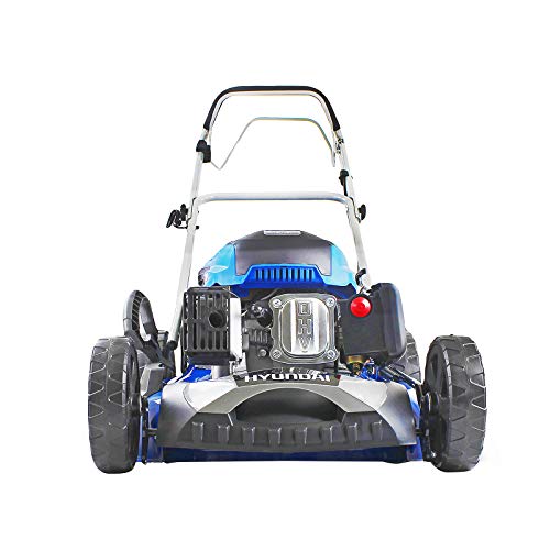 Hyundai 196cc Petrol Lawnmower, 20" 51cm 4 Stroke, Self Propelled Petrol Mower, Easy Starting with Six Cutting Heights, 70L Grass Bag & 3 Year Warranty