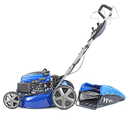 Hyundai 20"/51cm 196cc Electric-start Self-propelled Petrol Lawnmower, 6 Cutting Heights, Large 70l Grass Collector, Foldable Handles, 3 Year Warranty