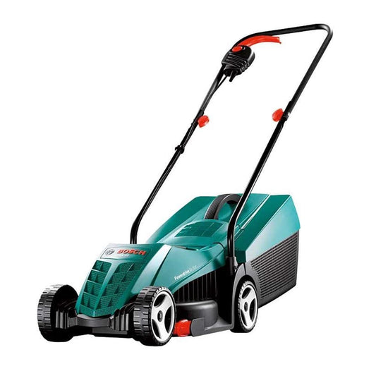 Bosch Rotak 32R Electric Rotary Lawnmower - Ideal for Small and Mid-sized Gardens, 32cm Cutting Width, Grass Comb, Powerful 1200W Motor, 31-Litre Grass Box