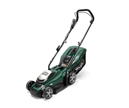 Webb Classic WEER33 Electric Rotary Lawnmower with 5 Cutting Heights, 33cm Cutting Width and 35L Collection Bag - Voted Best Buy Budget Mower by BBC Gardener’s World - 3 Year Guarantee