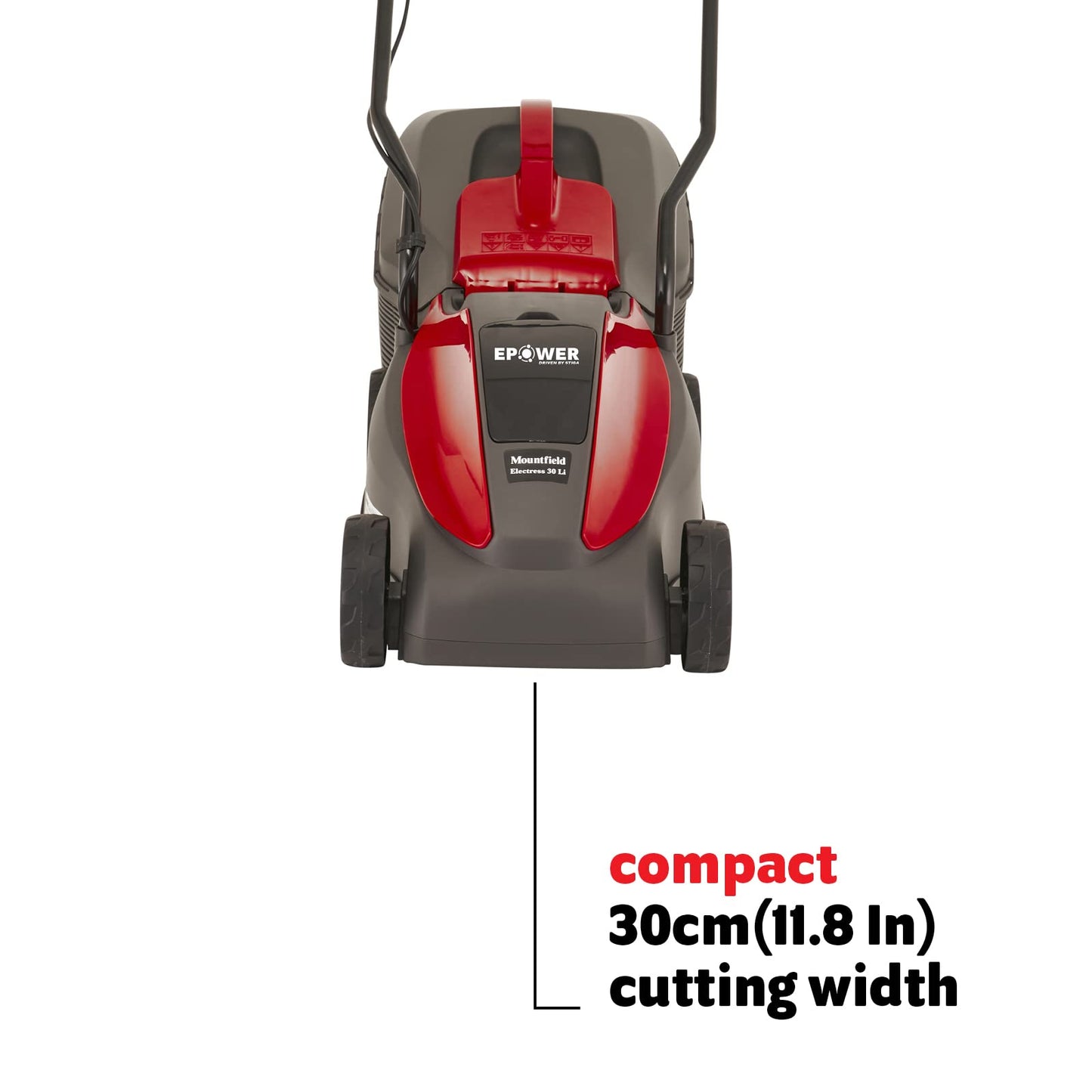 Mountfield Battery Lawnmower ELECTRESS 30 Li Kit, 30cm (11.8In) cutting width, incl. 20V 4Ah battery & charger