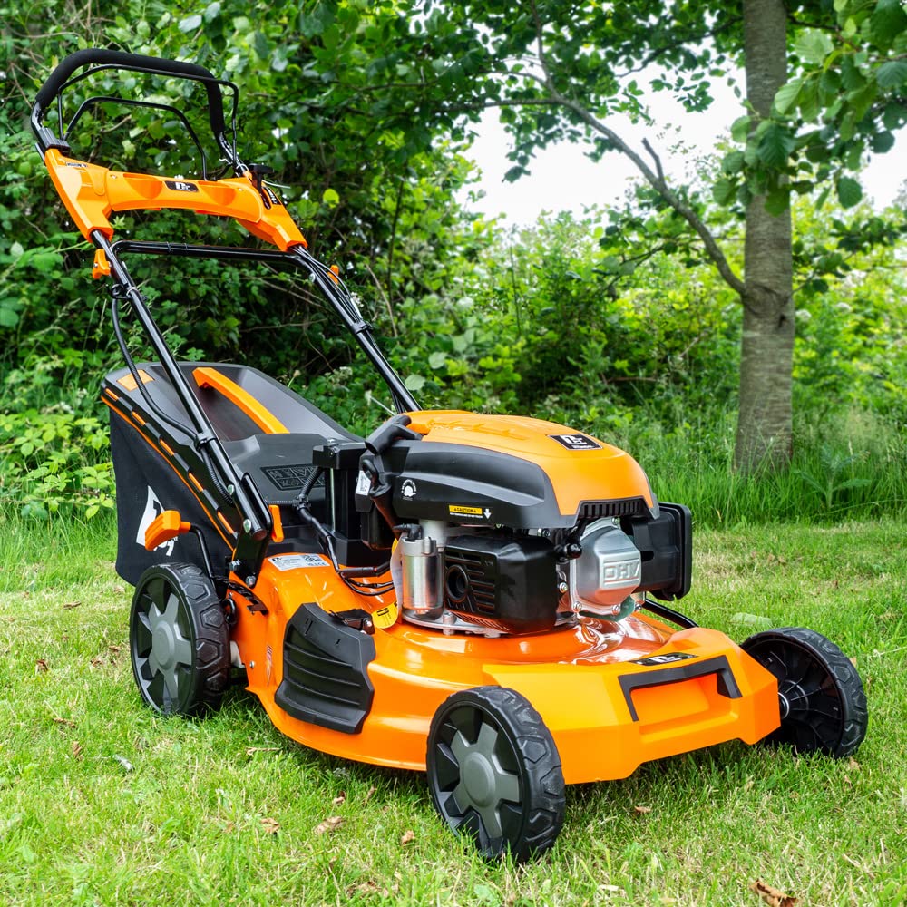 P1PE P5100SPE P1 Hyundai Powered 20" 51cm Petrol Lawnmower, Self Propelled, Electric Start, 2 Year Warranty,Orange