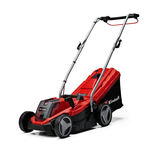 Einhell Power X-Change 18/33 Cordless Lawnmower With Battery and Charger - 18V, Brushless Motor, 33cm Cutting Width, 30L Grass Box, 5 Cutting Heights - GE-CM 18/33 Li Battery Lawn Mower