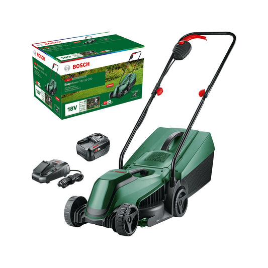 Bosch Cordless Lawnmower EasyMower 18V-32-200 (1x 4.0 Ah Battery, 18 Volt System, Cutting Width: 32 cm, in Carton Packaging)