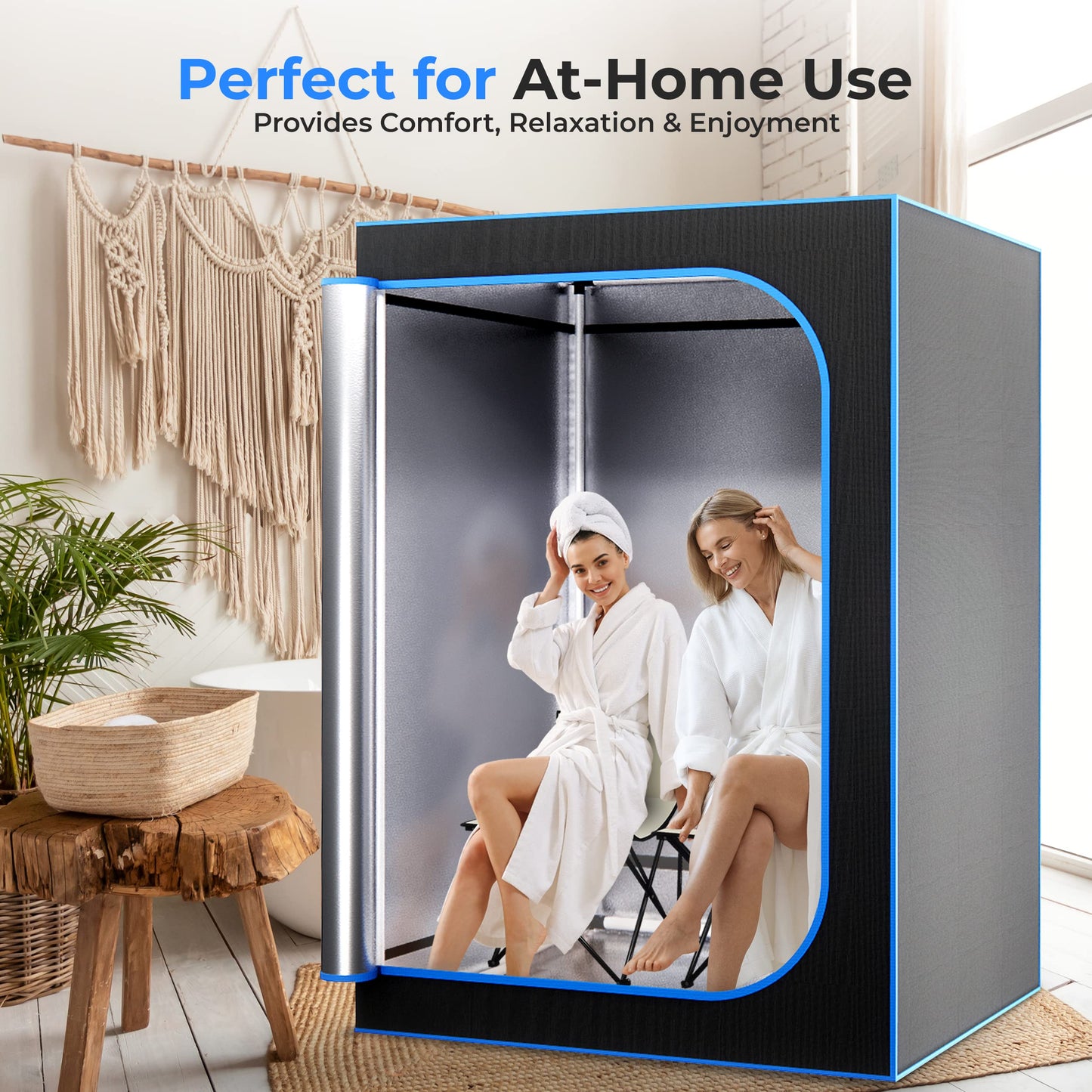 SereneLife, Sauna, Home Sauna Tent, Portable Sauna, Home Steam Sauna, Infrared Sauna, Steam Room, Portable Sauna, Indoor, Detoxify & Soothing, Heated Therapy, Power-Efficient, for men & women, couples