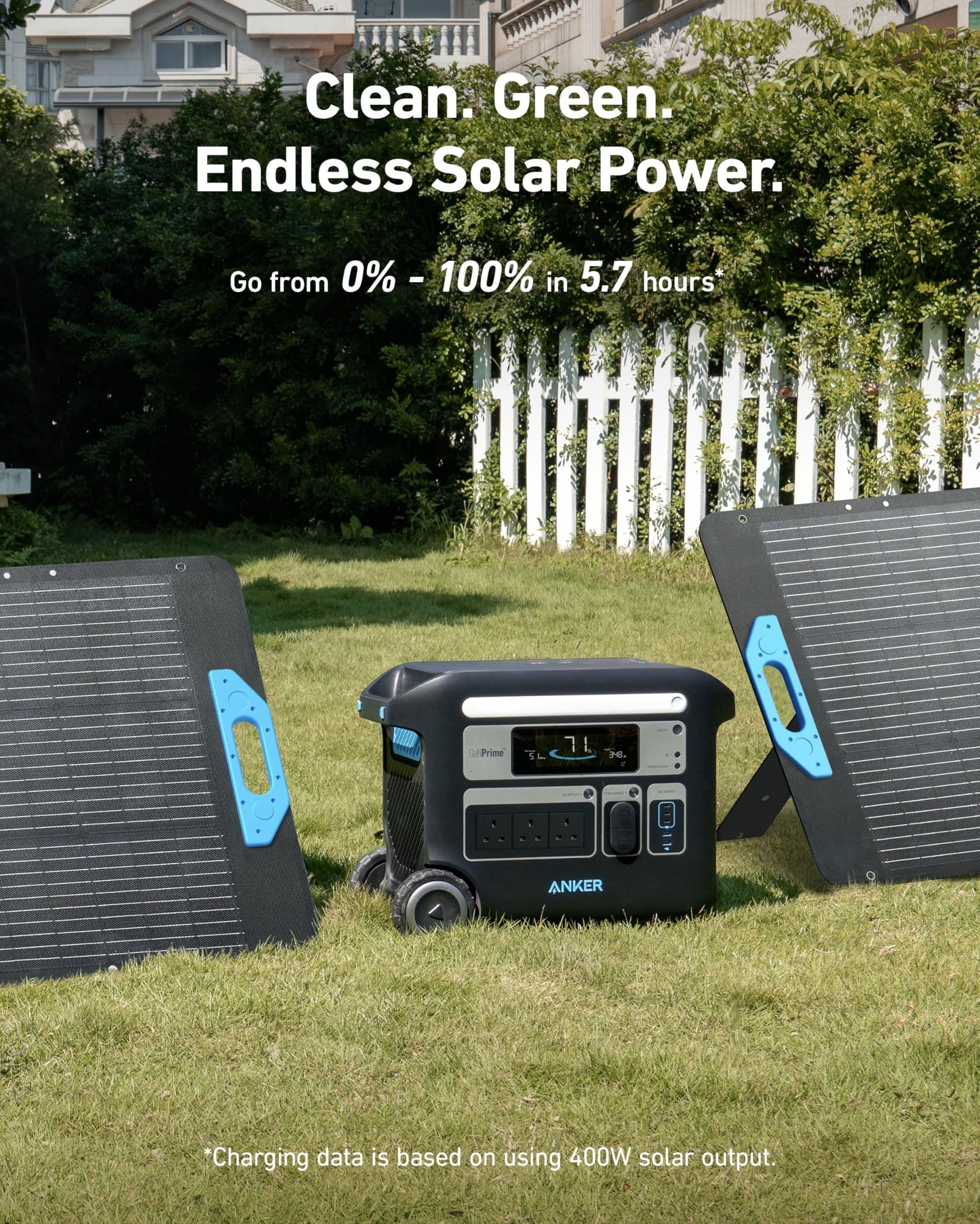 Anker SOLIX F2000 Portable Power Station, PowerHouse 767, 2400W Solar Generator, GaNPrime Battery Generators for Home Use, LiFePO4 Power Station for Outdoor Camping, and RVs (Solar Panel Optional)